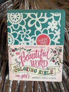 Beautiful Word NIV Coloring Bible for Girls - Teal and Pink